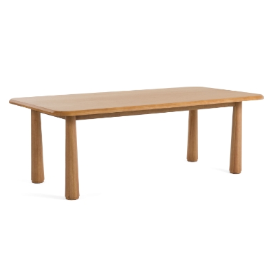 Picture of Modrest Rhea - Modern 87" Natural Acacia Rectangular Dining Table