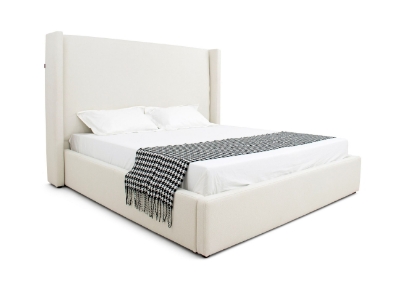 Picture of Modrest Byrne - Modern Off White Fabric Bed