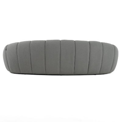 Picture of Divani Casa Yolonda - Modern Curved Light Grey Fabric Sofa