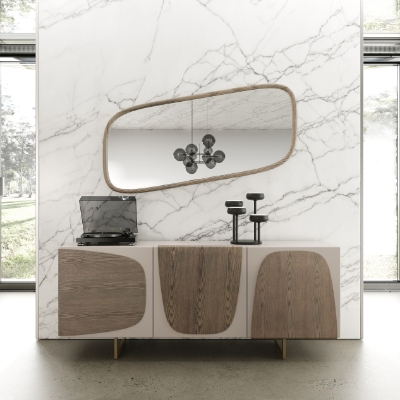 Picture of Modrest Wynetta - Modern Grey Ash Buffet Mirror