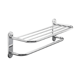 Picture of 24" Towel Shelf With Bar, Semi Concealed Mount