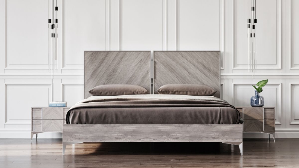 Picture of Eastern King Nova Domus Alexa Italian Modern Grey Bed