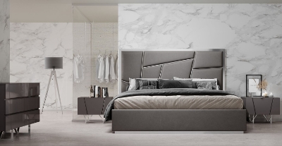 Picture of Queen Modrest Chrysler Modern Grey Bedroom Set