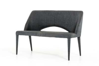 Picture of Modrest Williamette Mid-Century Dark Grey Fabric Bench