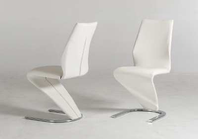 Picture of Penn - Modern White Leatherette Dining Chair (Set of 2)