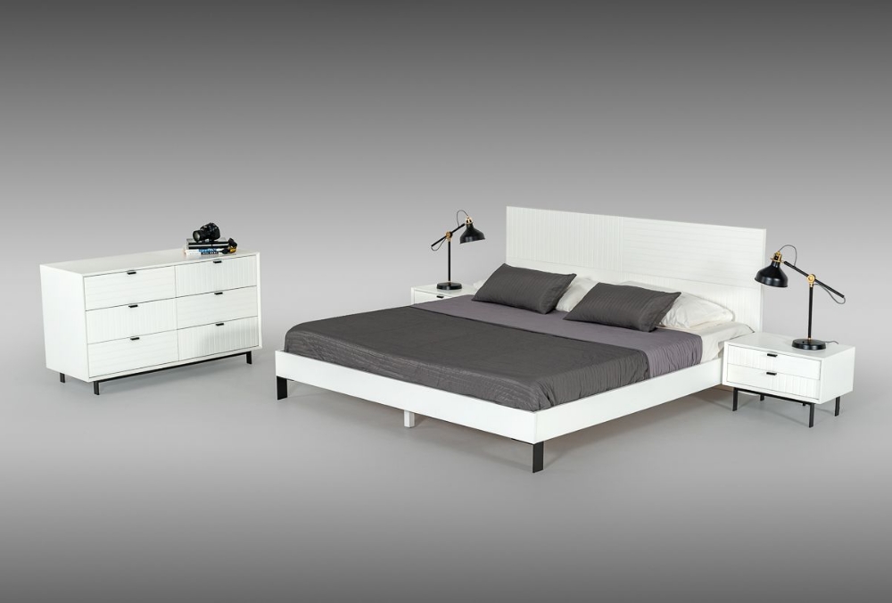 Picture of Queen Nova Domus Valencia Contemporary White Bedroom Set