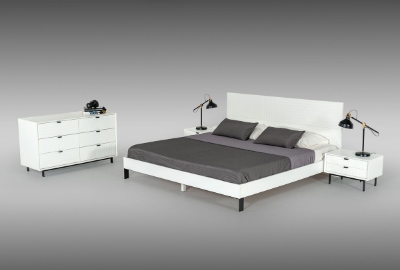 Picture of Eastern King Nova Domus Valencia Contemporary White Bed