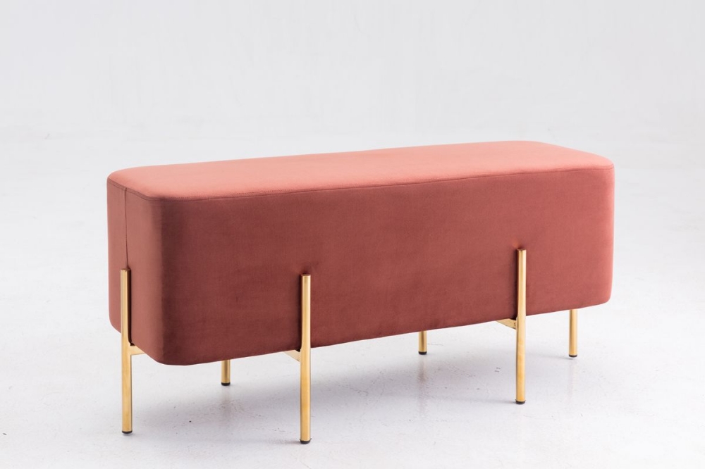 Picture of Modrest Ranger Modern Copper Fabric Bench