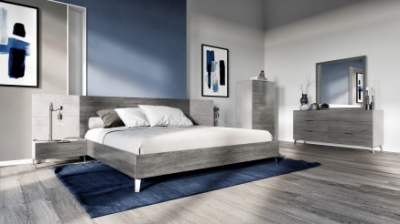 Picture of Eastern King Nova Domus Bronx Italian Modern Faux Concrete & Grey Bed