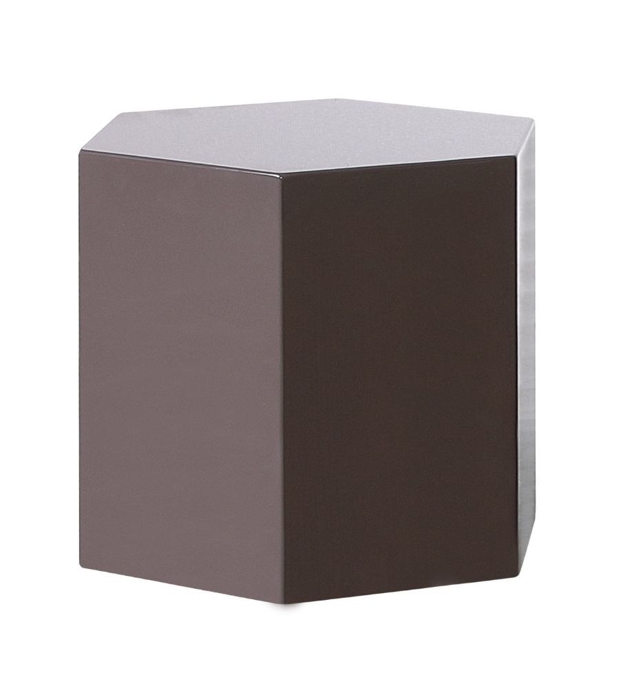 Picture of Modrest Newmont - Modern Medium Light Grey High Gloss End Table