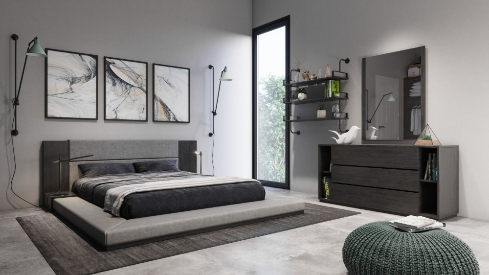 Picture of Nova Domus California King Jagger Modern Grey Bedroom Set