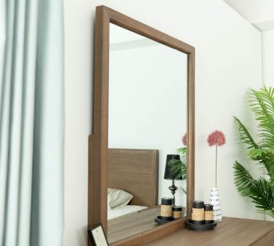 Picture of Modrest Claire - Contemporary Walnut Mirror