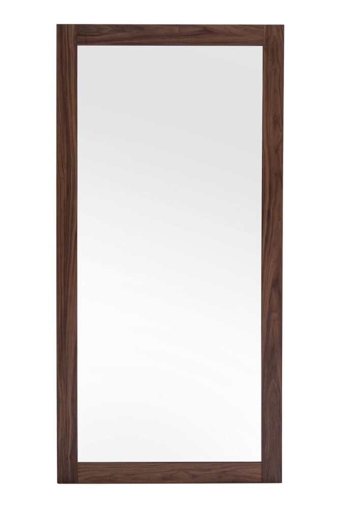 Picture of Modrest Amberlie - Modern Walnut Floor Mirror