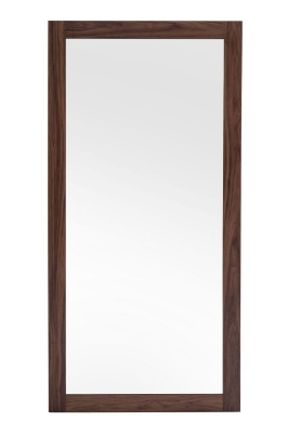 Picture of Modrest Amberlie - Modern Walnut Floor Mirror