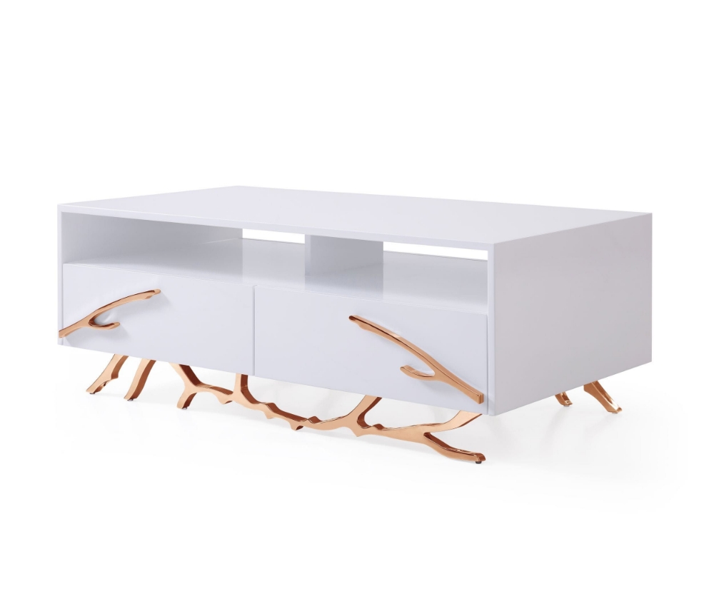 Picture of Modrest Legend - Modern White & Rosegold Coffee Table