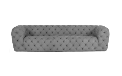 Picture of Lamod Italia Ellington - Italian Grey Nubuck Leather 3-Seater Sofa