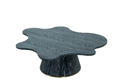 Picture of Modrest Gabbro High - Black Wood and Gold Coffee Table