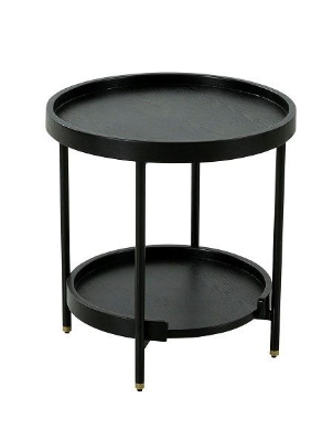 Picture of Modrest Mitchell -  Black Iron Round End Table