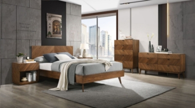 Picture of Nova Domus Kamela -Modern Walnut Q Bedroom Set