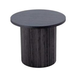 Picture of Modrest - Rawlins Modern Mid Century Black Ash Round End Table