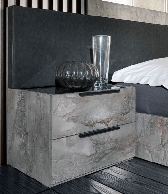 Picture of Eatern King Nova Domus Ferrara - Modern Volcano Oxide Grey Bedroom Set